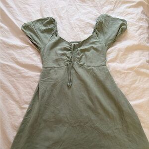 Sage Green Jessica Simpson Babydoll Dress